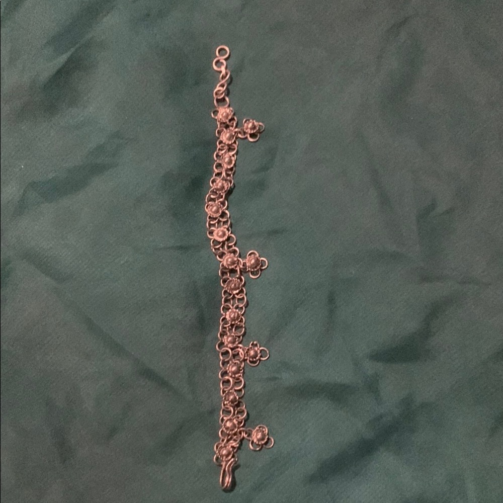 Vintage Flower charm Bracelet